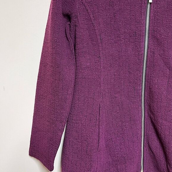 NWT Liv By Habitat Purple Stella Swing Jacket Mulberry Sz S/ M - Picture 5 of 8